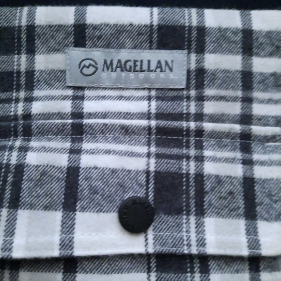 NEW Magellan Western Plaid Flannel Shacket Men's XL Classic Fit Long Sleeves - Picture 5 of 9
